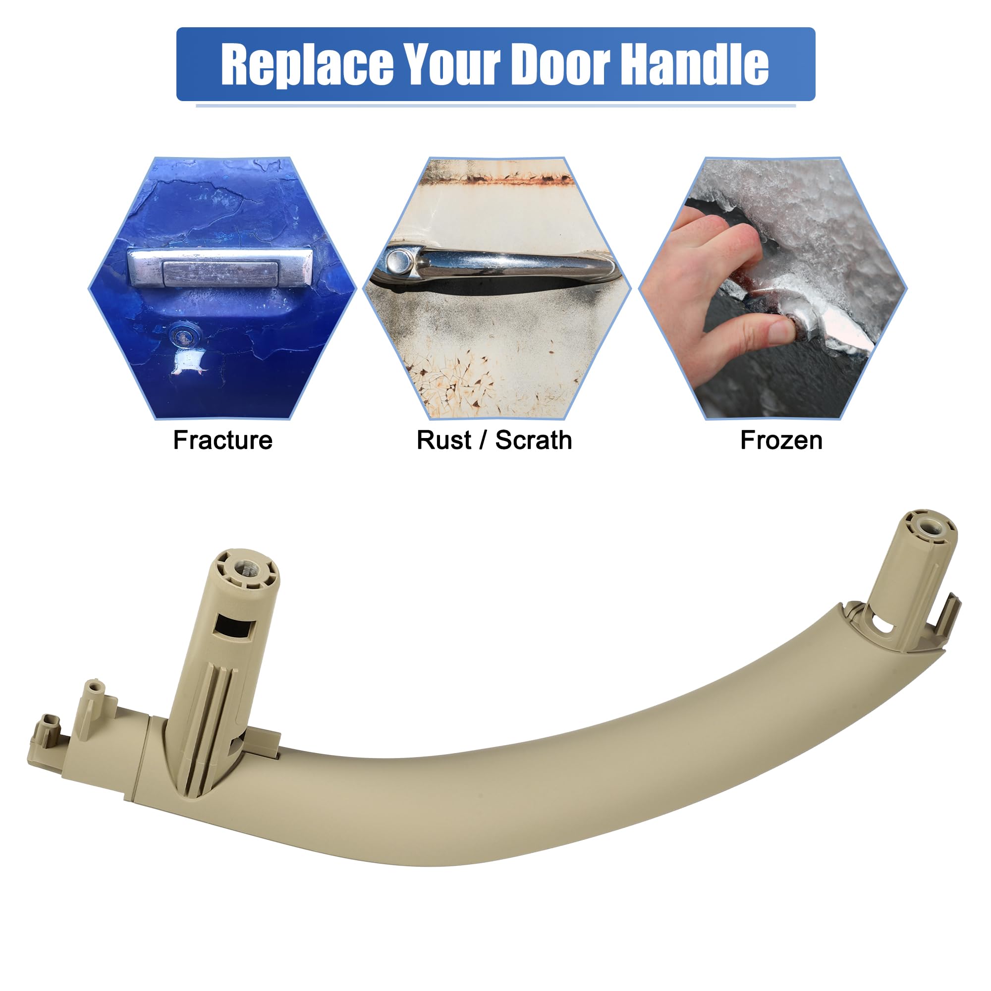 Amazon.com: uxcell No.51417345332 Interior Door Handle Right Side